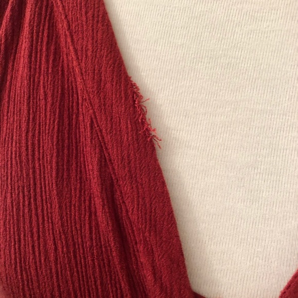 Free People Rust Lace Long Sleeve Dress - Picture 4 of 8